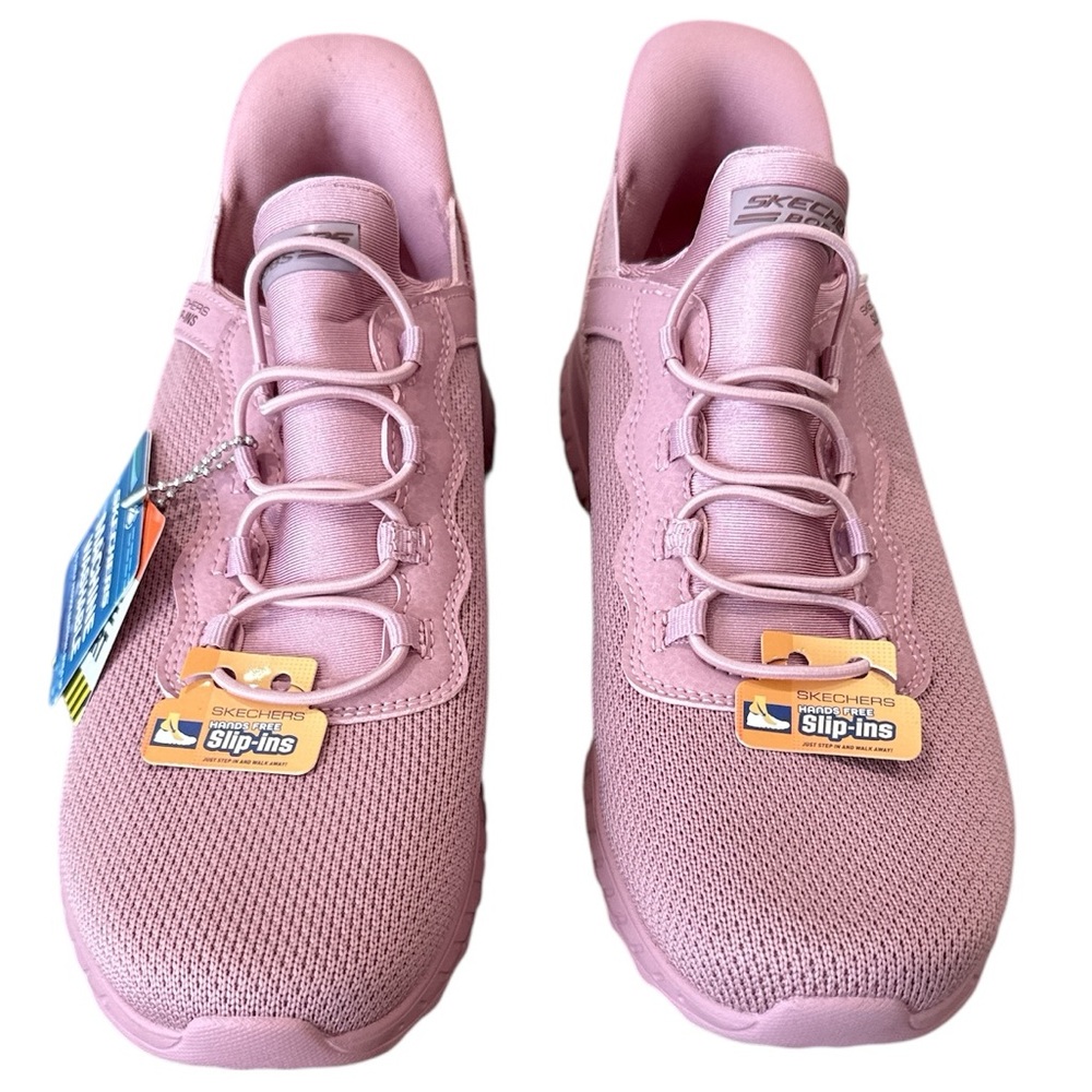 Skechers Womens Bobs Sport Slip-Ons, NWT, Hands Free, Size-8, Color-Rose